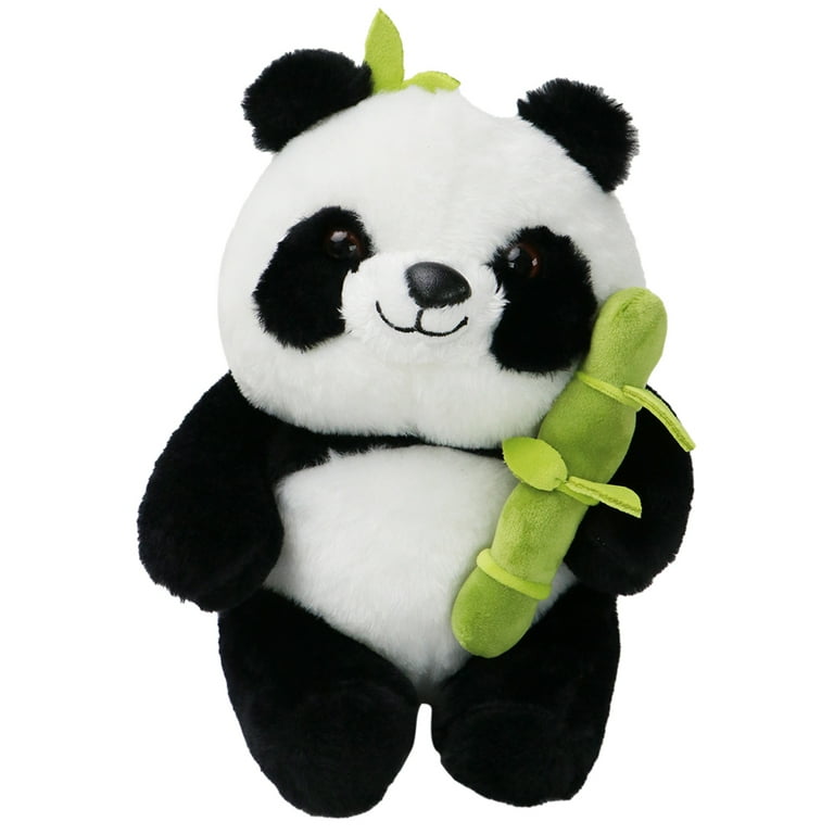 Munboo 10 Panda Stuffed Animals with Bamboo, Cute Animal Plushies