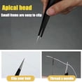 thumbnail image 2 of Professional Eyelash Extension Tweezers Set, Anti-Static Stainless Steel Makeup Tools for Eyelash Grafting, Isolation, Volume Application & Individual Lashes, Fine Tip, 2 of 8