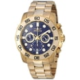 thumbnail image 1 of Invicta 22228 Mens Pro Diver Quartz Chronograph Blue Dial Watch with Gold Tone, 1 of 3
