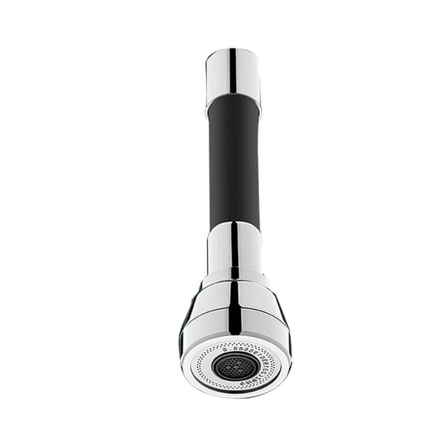 Tubo de extensión de agua Accesorio de cabezal de pulverización giratorio de 360 degree Tubo de extensión de fregadero de baño de ahorro Negro 20cm Sunnimix extensor de grifo de cocina
