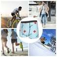 thumbnail image 4 of Fotbe Syringe And Red Cross Calzoncillos Tipo Boxer con Bolsa de Soporte Total para Hombre, X-Temp Fresco, Transpirable y de Secado Rápido-Small, 4 of 5
