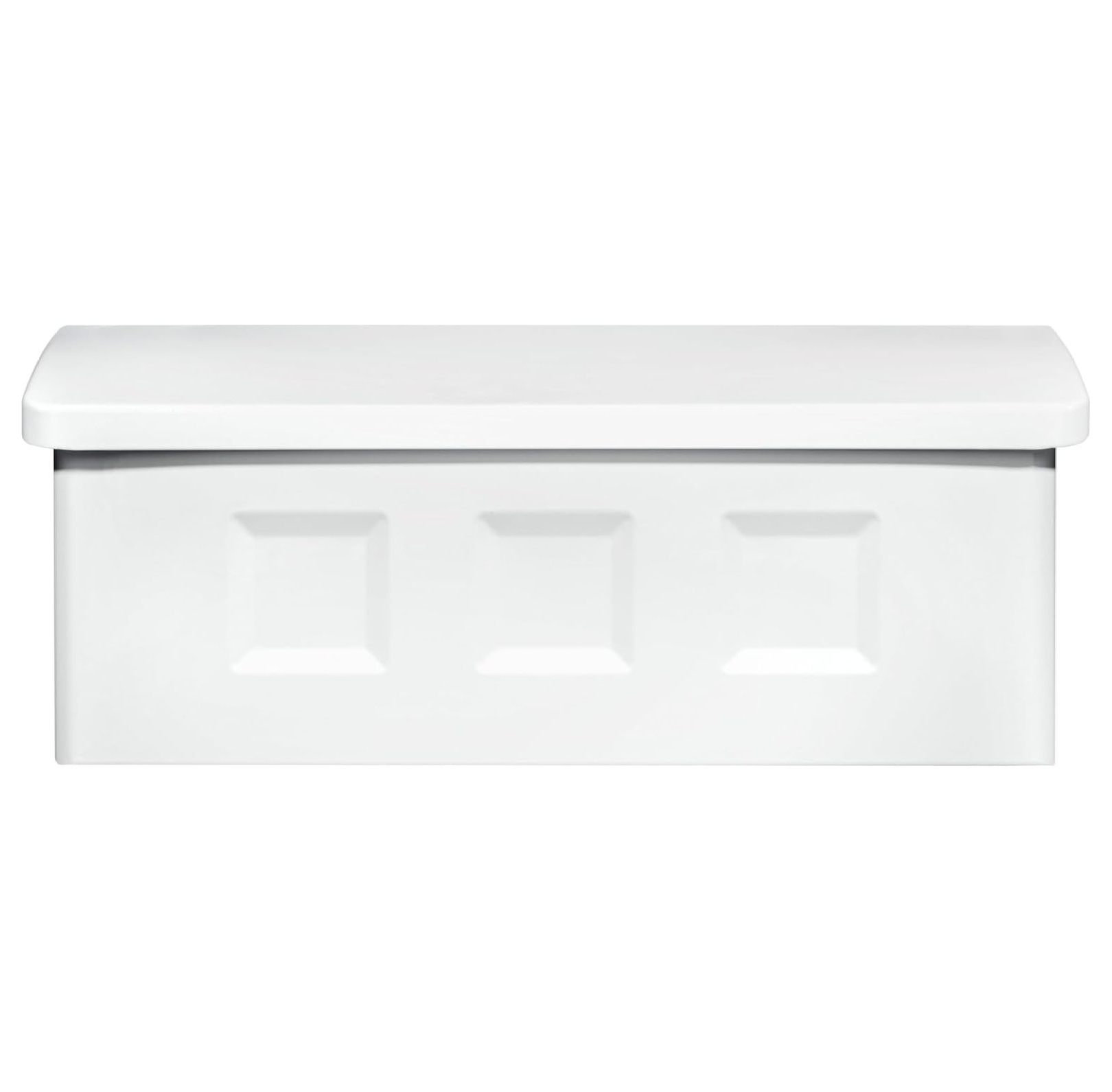 Wayland Galvanized Steel Wall Mount Mailbox, 2689W-10, White, Small Capacity
