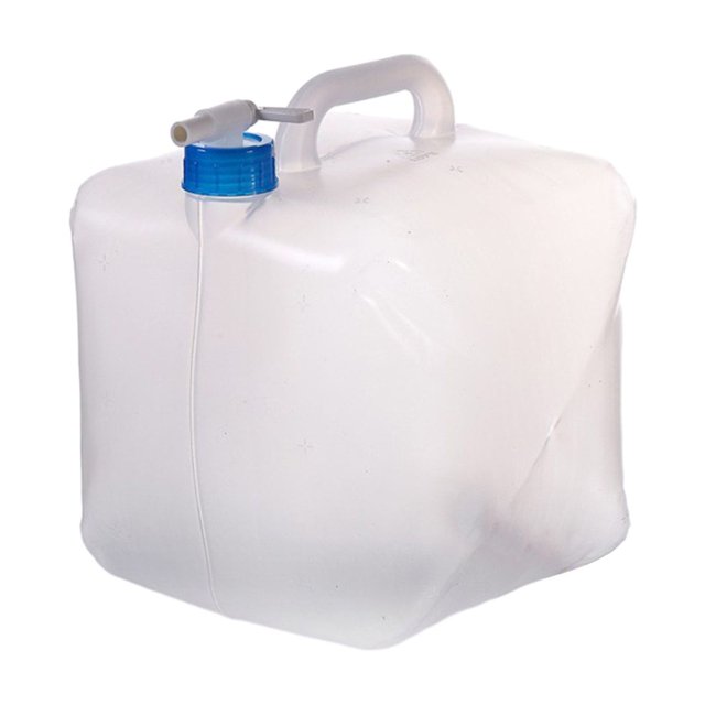 CSChome Camping Water Container Portable Water Container Beverage Juice Dispenser Good Sealing Foldable Design Food Grade Large Capacity with Leakproof Water