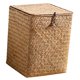 thumbnail image 4 of Caja de almacenamiento tejida multiusos con tapa, organizadora para escritorio, 4 of 8