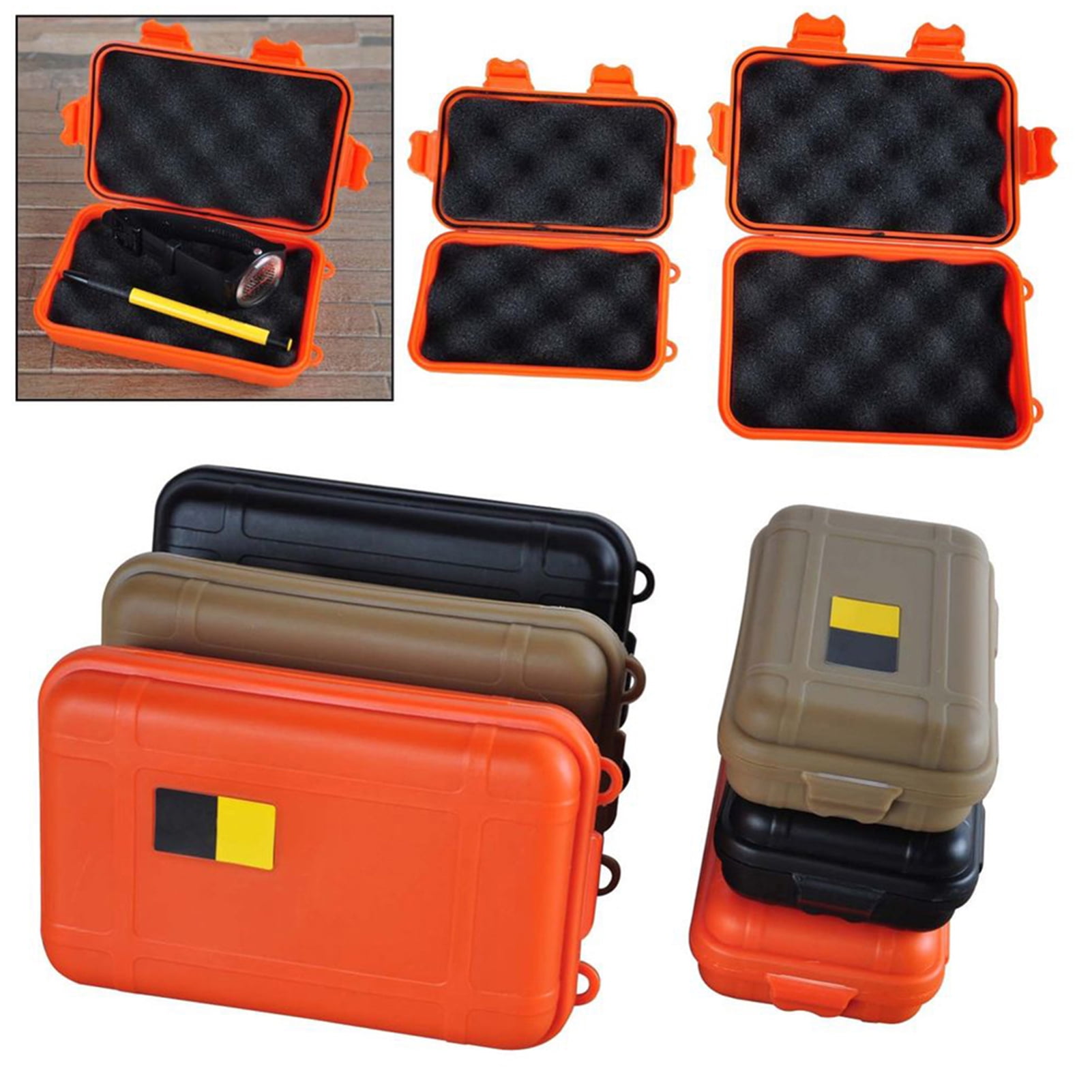 Waterproof Shockproof Plastic Survival Container Storage Case Carry Box 