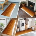 thumbnail image 5 of 2'x6' Rug Runners for Hallways Kitchen, Orange Ombre Stripes Non Slip Entryway Beside Floor Carpet Runner, Farmhouse Retro Abstract Waves Art Washable Laundry Room Bedroom Throw Rugs Mat, 5 of 8
