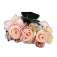 thumbnail image 2 of SPRING PARK Women Sweet Rose Flower Beads Decor Hair Claws Bow Hair Clips Headwear Hair Jewelry for Women Accessories, 2 of 8