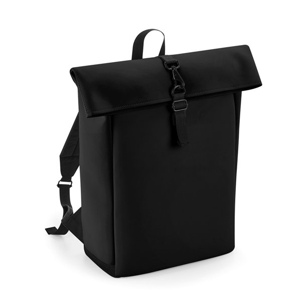 Bagbase - Mochila Diseño Enrollable de PU Polipiel (Negro) Bagbase UTRW8831_black