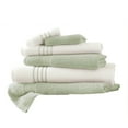 thumbnail image 3 of Modern Threads 6 Piece Quick Dry Stripe Towel Set, Jade, 3 of 3