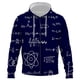 thumbnail image 1 of Sudadera con capucha y cremallera para niño y niña, con estampado 3D de fórmula matemática, estilo Harajuku, cuello redondo, informal, de manga larga, 1 of 6