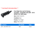 thumbnail image 2 of Front Right Strut and Coil Spring Assembly - Compatible with 2009 - 2010 INFINITI G37 AWD Sedan, 2 of 2