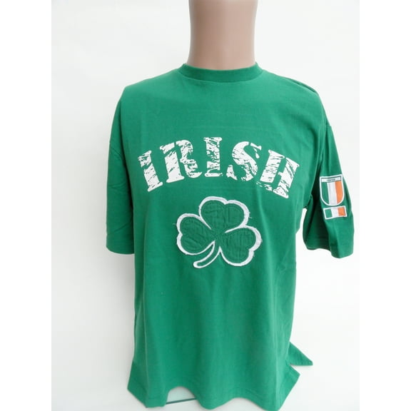 Irish Green "IRISH" Short Sleeved T-Shirt - Donegal Bay - Unisex - XL