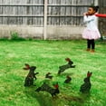 thumbnail image 4 of Animal Silhouette Stake Bunny Rabbit Garden Stake Yard Art Lawn Outdoor Patio Home Decor Floral Cutouts Metal Easter Decorations Country, 4 of 8