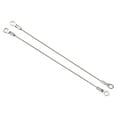 thumbnail image 1 of Unique Bargains 1.5mmx20cm Stainless Steel Lanyard Cable Eyelets Ended Wire Rope 6 Pack, 1 of 5
