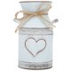 thumbnail image 1 of Florero de Hierro galvanizado Bling Bling con diseño único en forma de corazón, 1 of 14