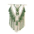 thumbnail image 3 of Handmade Woven Tapestry Macrame Wall Hanging Chic Tassels Wall Decor Woven Tapestry for Bedroom Apartment Nursery Decoration green, 3 of 9