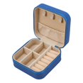 thumbnail image 4 of Caja de joyería, caja de almacenamiento de joyería, minicaja de almacenamiento de joyería, organizador de joyería, exhibición para dijes, collares, Azul, 4 of 8