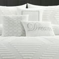 thumbnail image 5 of Lanco Tufted Embroidery Comforter Set King Size , 7 Piece White Fashion Bedding Set , Ultra-soft, 5 of 7