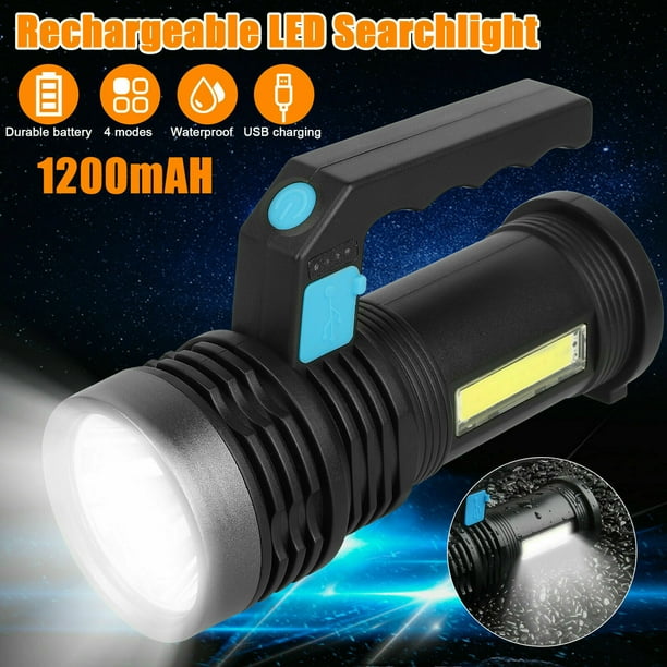 Super Bright LED Spotlight Flashlight Rechargeable,Waterproof Tactical