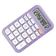 thumbnail image 3 of Calculadora de bolsillo de 12 dígitos, calculadora de bloc de notas, calculadora para estudiantes, oficina, color morado, 3 of 12