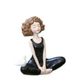 thumbnail image 2 of Figurina Black Girl Legged, Home Decor Figurine Living Room, Display Cabinet, Figurina Estatua Decorativa, Estatua Blanca, Estatua Colgada, Metal Frame, Wooden Base, For Bedroom, 2 of 7