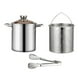 thumbnail image 1 of Olla de acero inoxidable freidora universal para cocinar y hervir para freír. con abrazadera, 1 of 9
