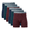 Navy Mist, Ponderosa Pine, Tawny Port, variant on Gildan SoftStyle Adult Men's Boxer Briefs, 6-Pack, Sizes S-2XL
