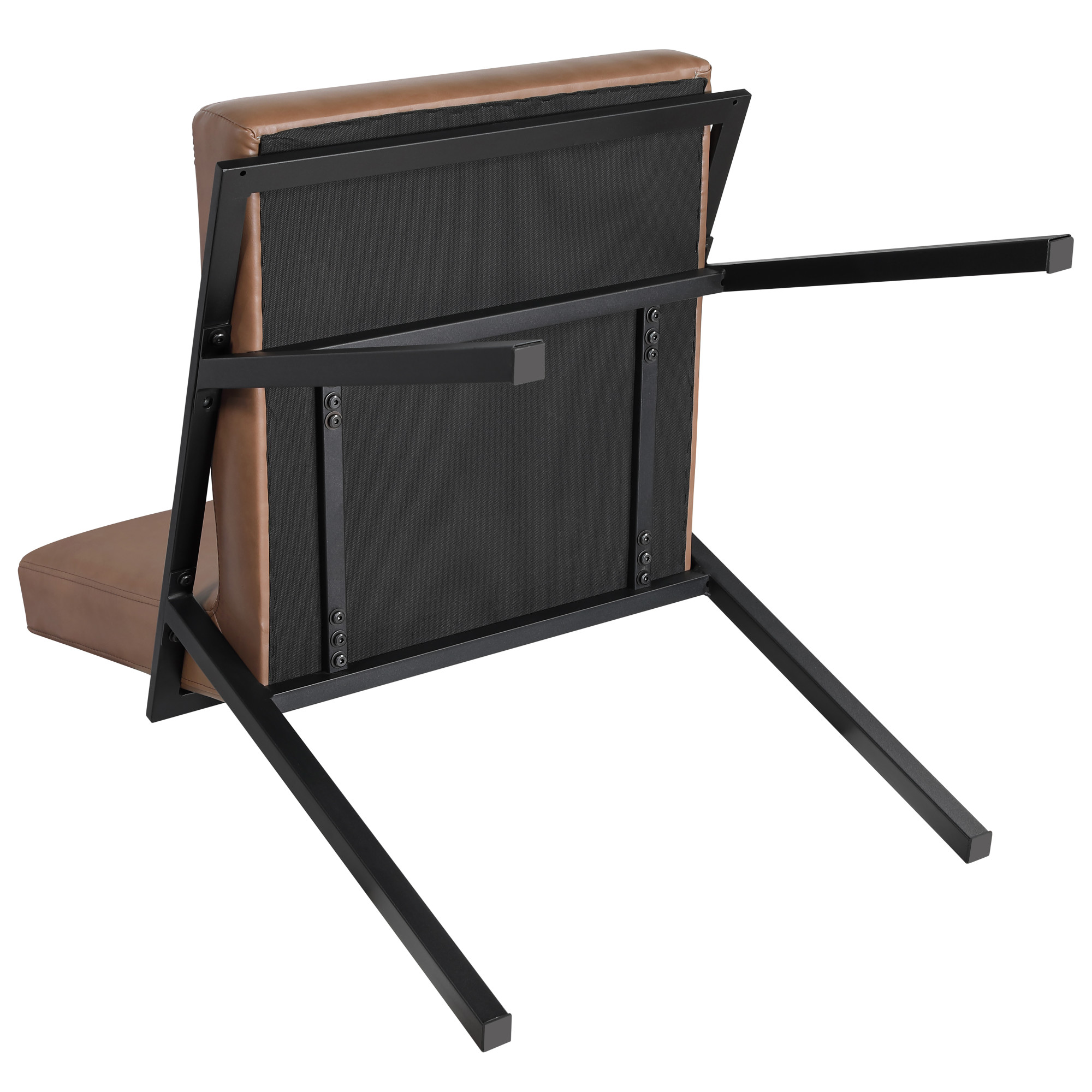 Steve Silver Modern Camel Set of 2 Tucson Dining Side Chair