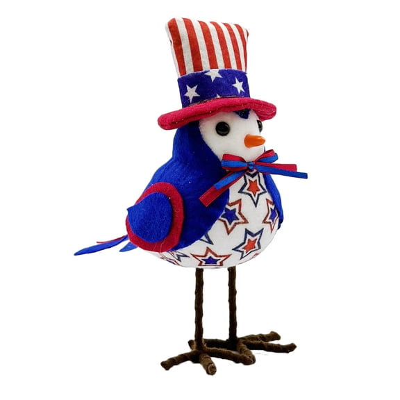 Virelaxpo Cute Bird Figurine Ornament for Independence Day Fabric Decoration for Home and Party Festive Celebratory Decor with Colorful Handcrafted Style Bird Ornament