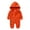 Orange, variant on LYMAYTER Baby Girls Boys Hooded Romper Jumpsuit Infant Spring Snowsuit One-Piece Fleece Lined Jumpsuit Pajama for 0-24M