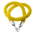 thumbnail image 1 of LOVIVER 5 Feet Rope Stanchion Queue with Mirror Polished Hooks - 6 Colors for Choose Yellow, 1 of 8