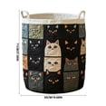 thumbnail image 6 of Quilted Laundry Basket, Large Fabric Storage Hampers, Collapsibles Fabric Organizer Basket with Handles for Bedroom, Nursery, Dormitory, 6 of 7