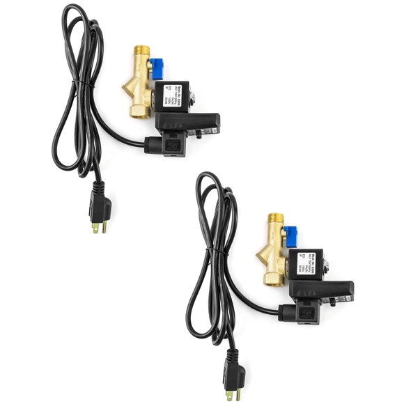 Válvula de drenaje electrónica QWORK AC 110 V 1/2, 2 paquetes