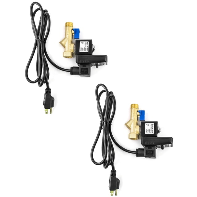 Válvula de drenaje electrónica QWORK AC 110 V 1/2, 2 paquetes