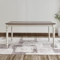 thumbnail image 3 of Vifah Ellsworth - Lafayette Medium Wood Dining Table Walnut Shabby Chic, 3 of 5