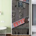 thumbnail image 3 of Papel Pintado De Terror 3D Etiqueta De La Puerta Autoadhesivo Impermeable Etiqueta De La Puerta De Terror Mural Calcomanía De Pared De Pvc Para La Decoración De Halloween Decoración Del Partido Noticed HA013800-00, 3 of 7