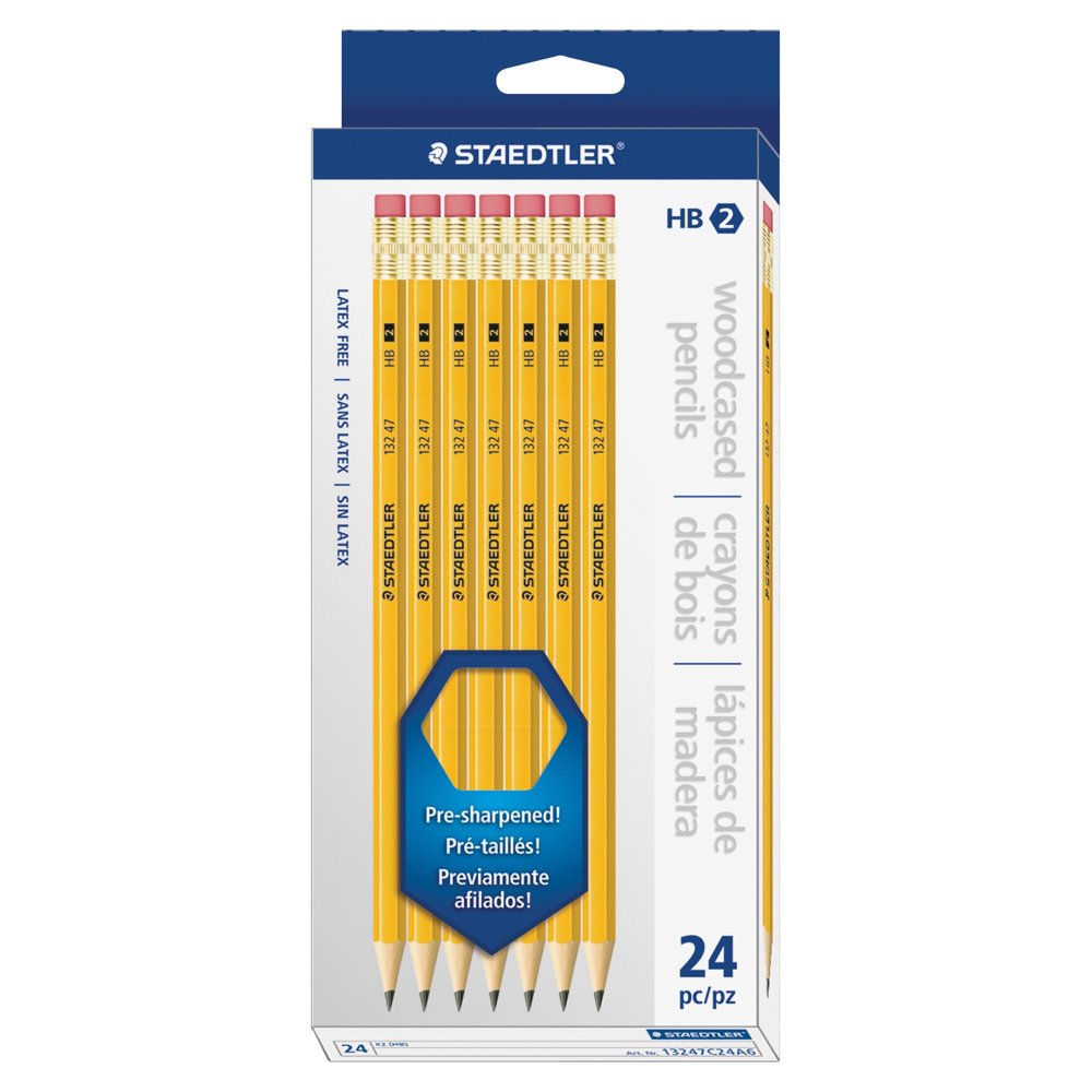 Staedtler Presharpened No. 2 Pencils 2, Hb Pencil Grade 2 Mm Lead