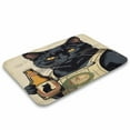 thumbnail image 3 of Funny Black Cat Print Bathroom Rugs Mat Cute Cat & Beer Bath Rugs Water Absorbent Non Slip Shower Mat Soft Microfiber Cute Bath Mats for Bathroom Decor 16"x24", 3 of 8