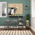 thumbnail image 2 of Novogratz Nora 3-Piece Pub Sertie de Faux Terrazzo, Gris, 2 of 5