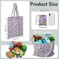 thumbnail image 2 of Cute Banana Canvas Tote Bag – Reusable Grocery Bag with Tropical Yellow Fruit Print, Kawaii Banana Illustration, Eco-Friendly Cotton Shopper for Everyday Use, 2 of 7