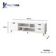 thumbnail image 4 of Mueble De Tv Mesa Modular Rack Pantalla Multifuncional, 4 of 6