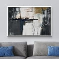 thumbnail image 2 of wall26 Framed Canvas Print Wall Art Pastel Multicolor Industrial Paint Strokes Abstract Shapes Illustrations Modern Art Decorative Contemporary for Living Room, Bedroom, Office - 24x36 White, 2 of 5