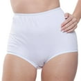 thumbnail image 5 of Women's Teri Full Coverage, Elastic Leg, Cotton Brief, Assorted Pastel 4 Pack Style 122, 5 of 6