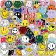 thumbnail image 1 of 100 pegatinas de caras sonrientes lindas, pegatinas de vinilo impermeables con símbolos felices y positivos para Sc, 1 of 5
