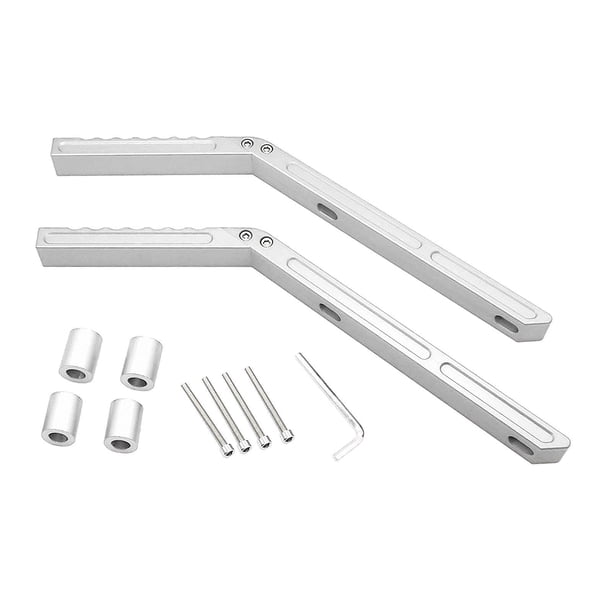 Manijas traseras Roll Bar para JK 2007-2018 2 puertas y aleación de aluminio ilimitado plata