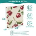 thumbnail image 3 of FORMRS 3 Ring Binder 1.5 inch with Pockets Set of 2 Clip Board 200 Sheets Capacity, Cute Cherry, 3 of 8