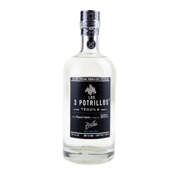 Tequila Los 3 Potrillos Reposado Cristalino 750 ml