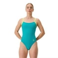 thumbnail image 1 of Speedo Maillot de Bain une Pièce à Fines Bretelles pour Femmes Solid Flyback 2.0 Endurance+ - Turquoise Gem, 42, 1 of 3