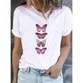 thumbnail image 3 of Camiseta estampada para mujer, ropa de manga corta, estilo de dibujos animados de animales, ropa bonita, Camiseta básica de moda, 3 of 5