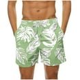 thumbnail image 2 of Xysaqa Men's Swim Trunks Big & Tall Tropical Print Hawaiian Beach Shorts Swimsuits Mens Boardshort Bathing Suit Elastic Waist Drawstring Swim Shorts with Pockets 3X 4X 5X Summer Savings, 2 of 6